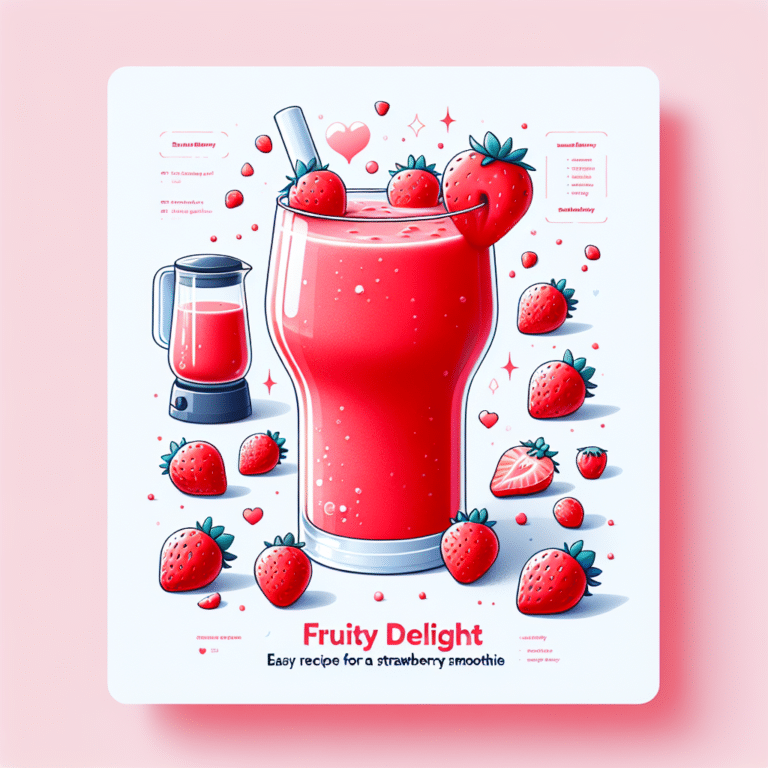Fruity Delight: Easy Recipe for a Strawberry Smoothie
