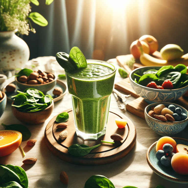 Indulgent Spinach Smoothie for Breakfast
