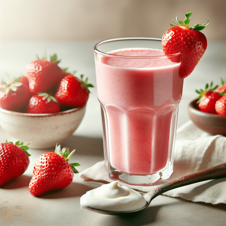 Delightful Strawberry Smoothie with Yogurt Recipe
