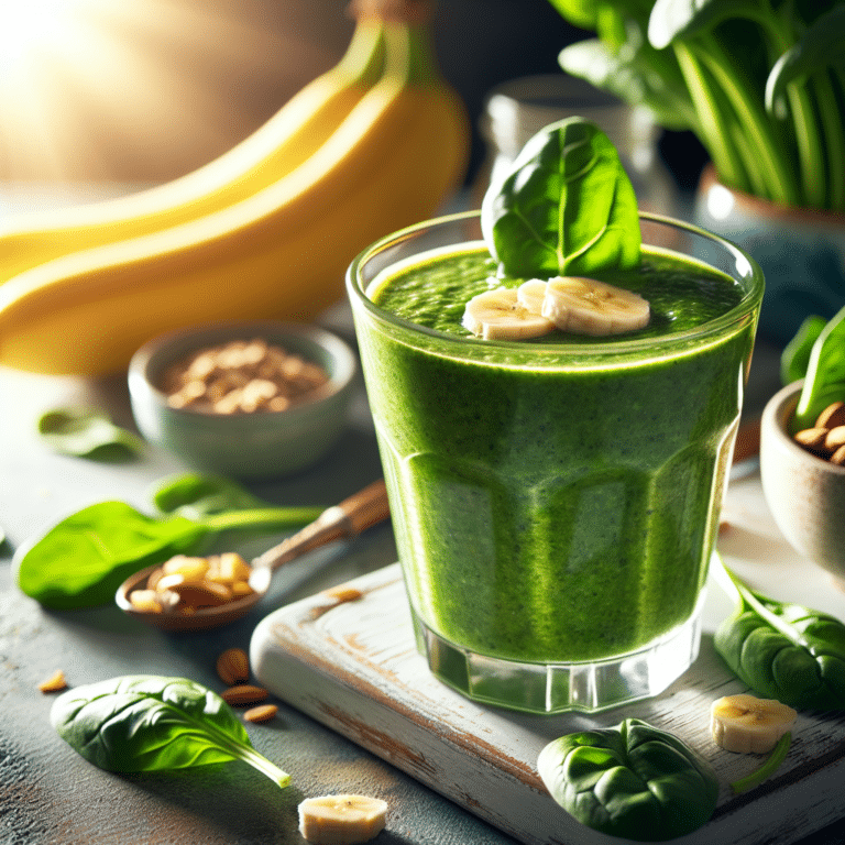 Indulgent Spinach Smoothie for Breakfast