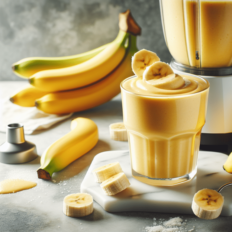 A Simple &amp; Delicious Banana Protein Smoothie Recipe