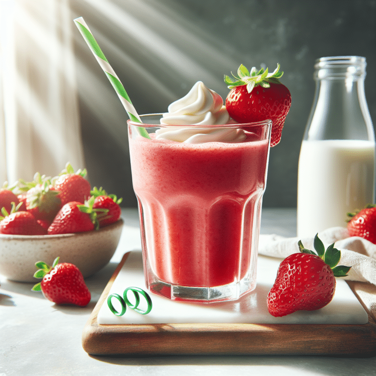 Start Your Day with an Easy Strawberry Smoothie Recipe