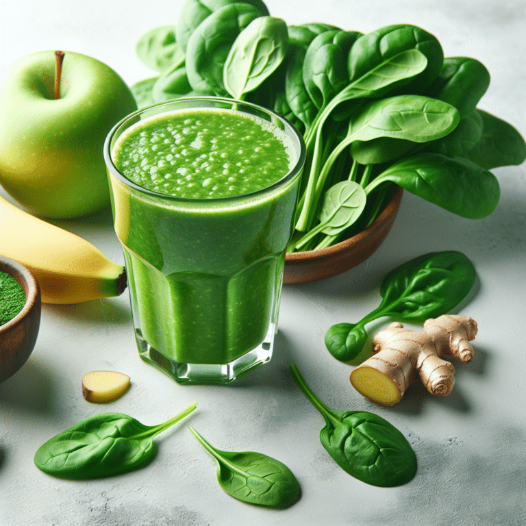Detoxifying Spinach Green Smoothie Recipe