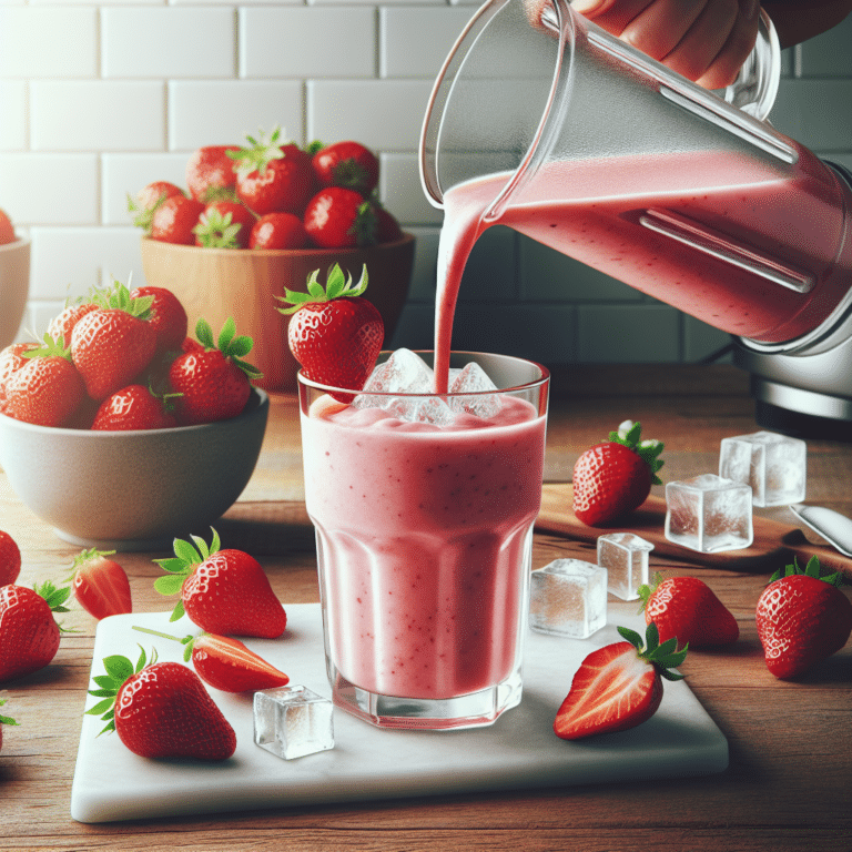Fruity Delight: Easy Recipe for a Strawberry Smoothie