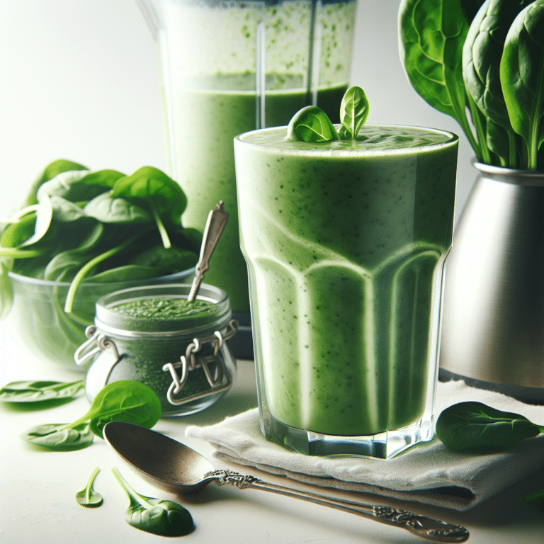 10-Minute Spinach Green Smoothie Treat