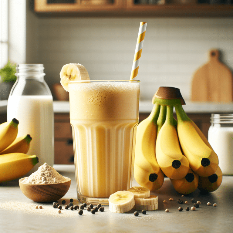 Indulge in a Healthy Banana Protein Smoothie