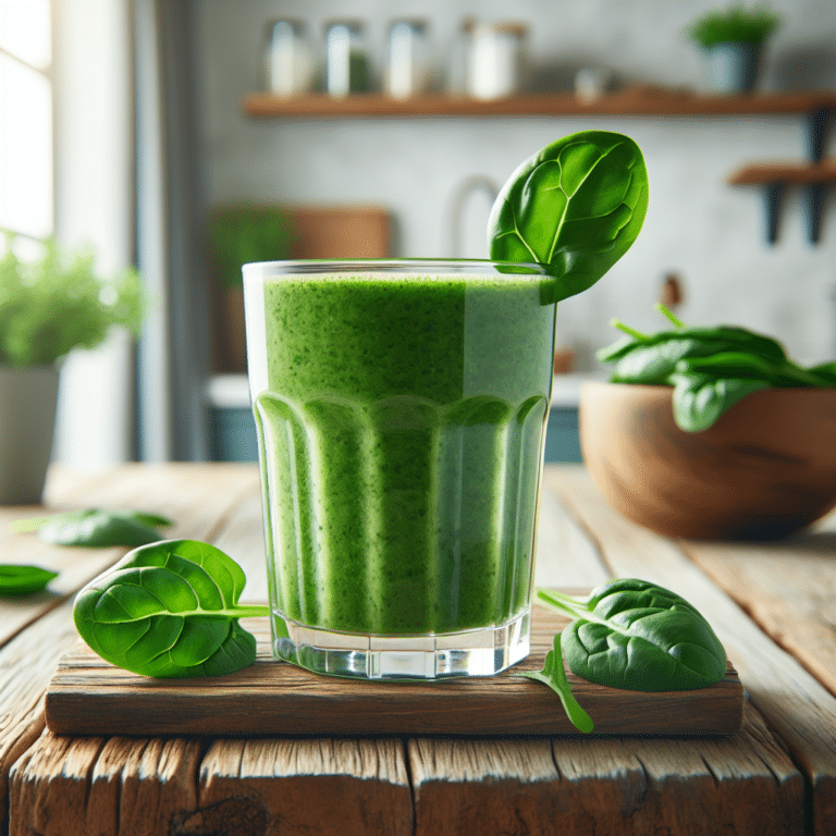 10-Minute Spinach Green Smoothie Treat