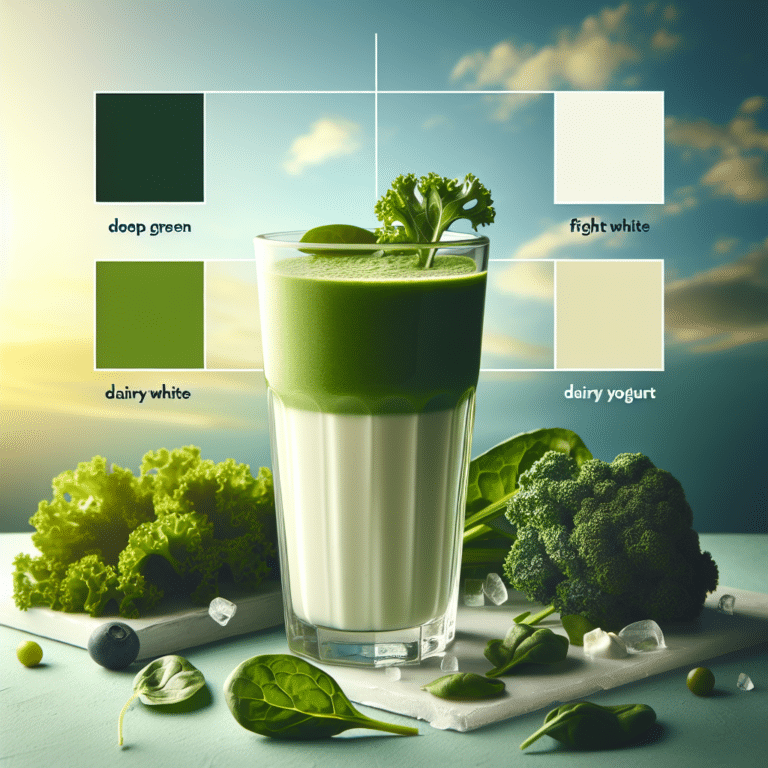 Kale Spinach Smoothie with Yogurt