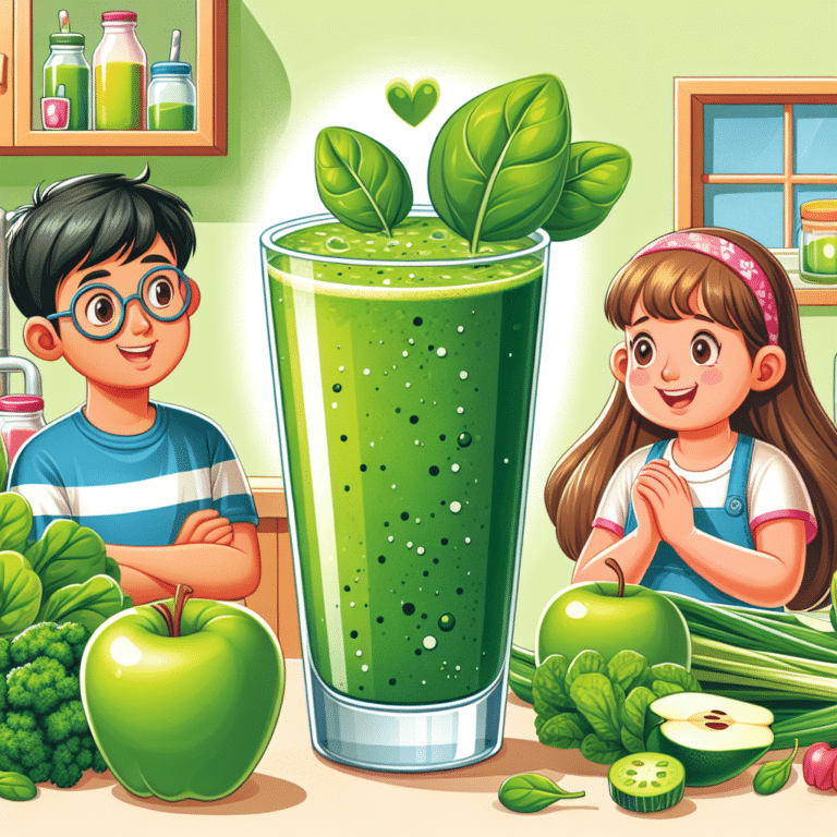 Healthy Green Smoothie for Kids