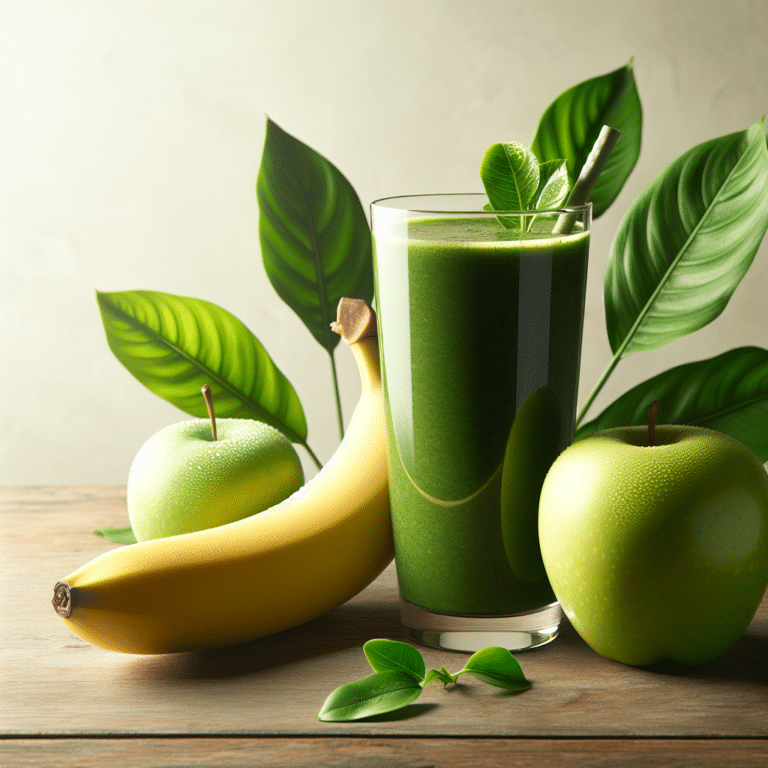 The Perfect Balance: Green Smoothie with Apple and Banana