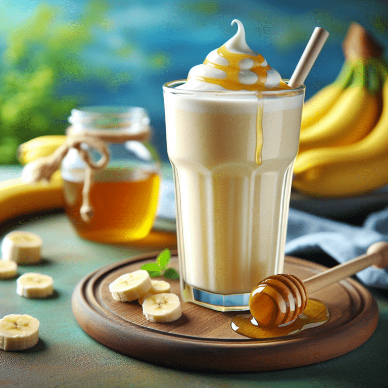 Yogurt and Honey Banana Protein Smoothie: A Sweet Treat