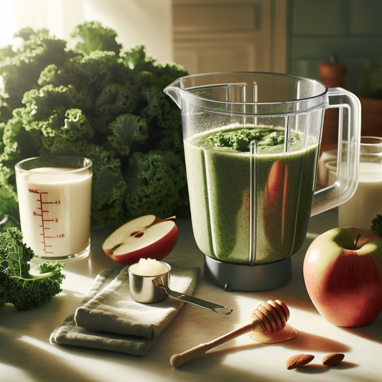 Enjoy a Nutritious Day: Easy Kale Apple Smoothie