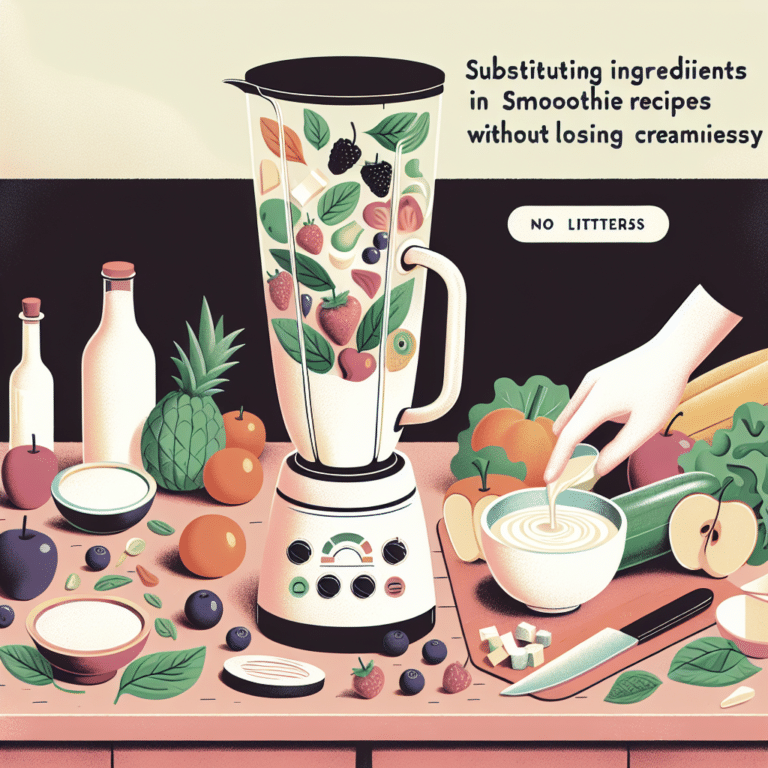 Substituting Ingredients in Smoothie Recipes without Losing Creaminess