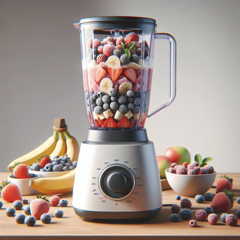 Frozen Fruit Smoothie in Blender