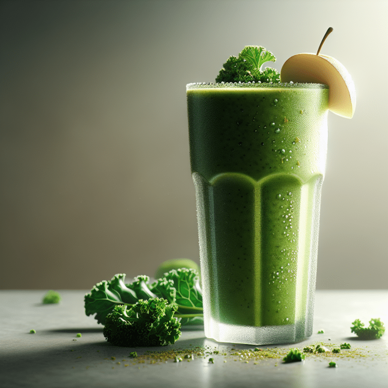 Easy Kale Apple Smoothie
