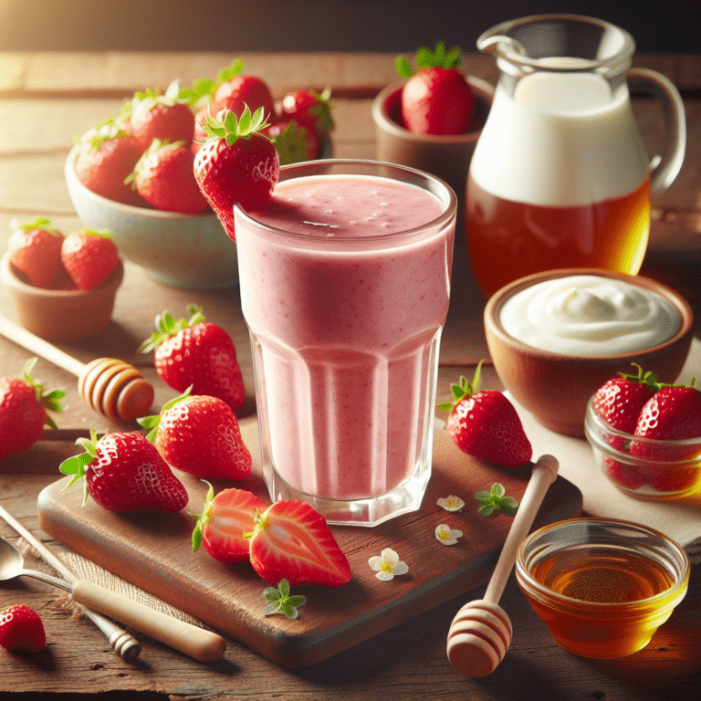 5-Ingredient Strawberry Smoothie Recipe