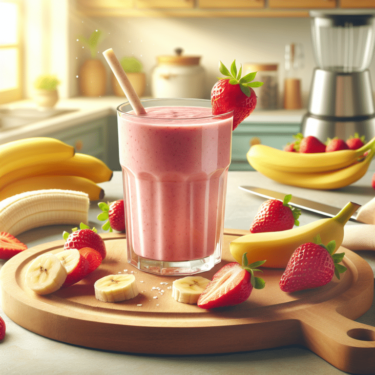 Whip Up a Quick Banana Strawberry Smoothie for Breakfast