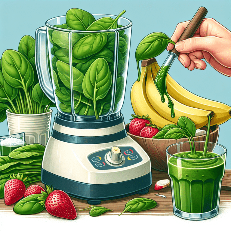 Whipping up an Easy Spinach Green Smoothie