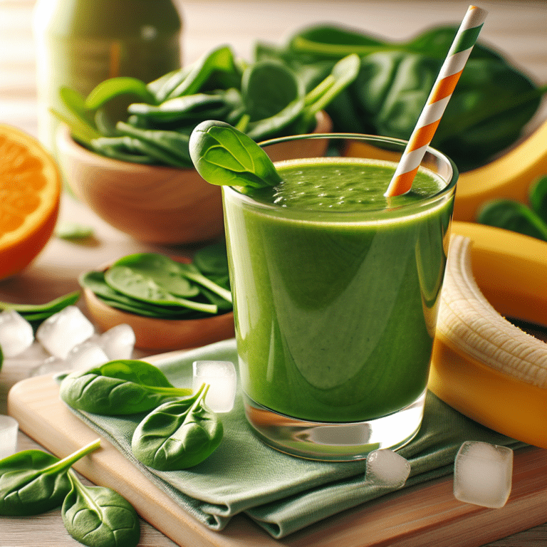A Nutritious Spinach Smoothie in No Time