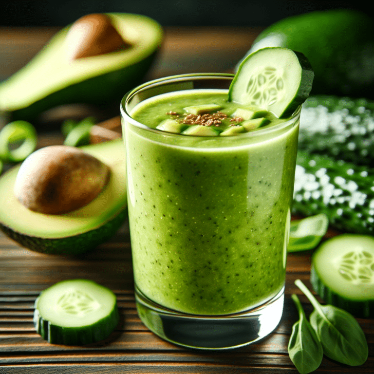 Avocado Cucumber Green Smoothie