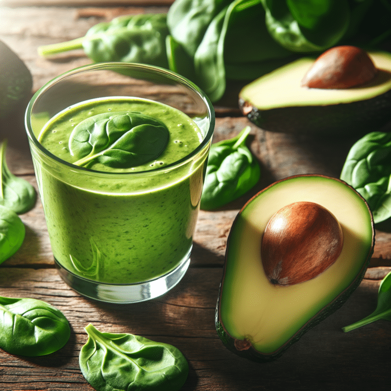 Creamy Avocado Spinach Smoothie Recipe