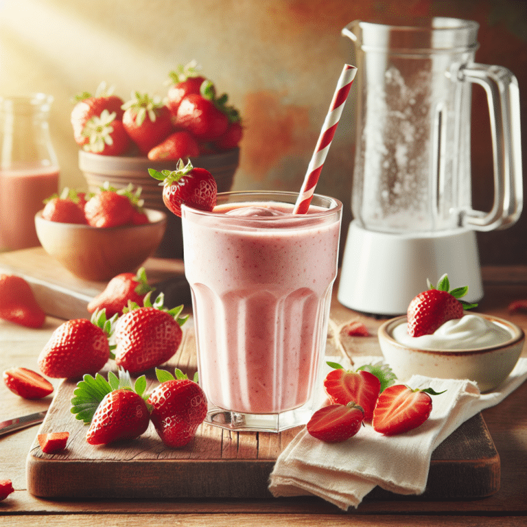 Delicious Strawberry Smoothie in Minutes