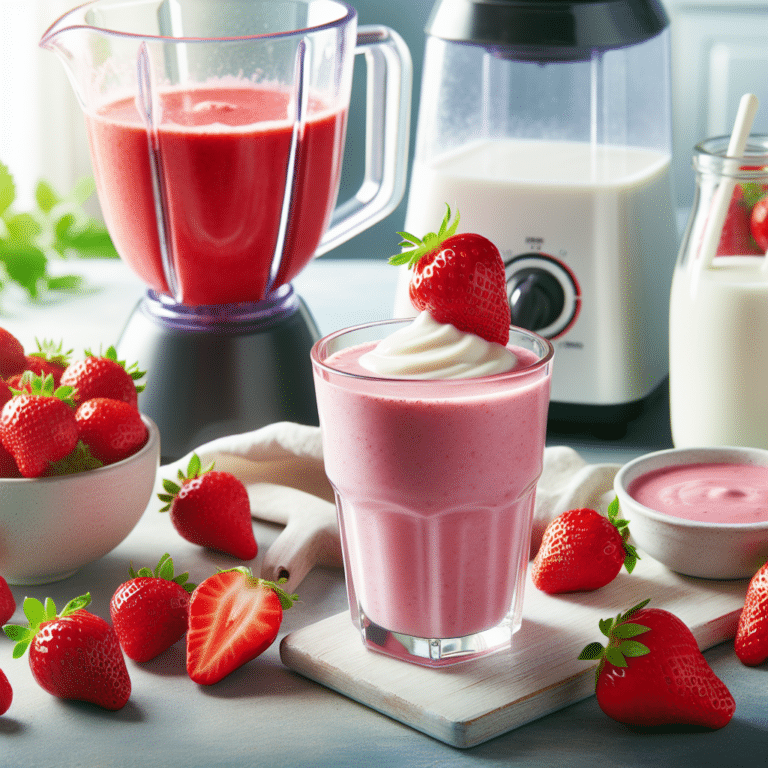 How to make an Easy Strawberry Smoothie